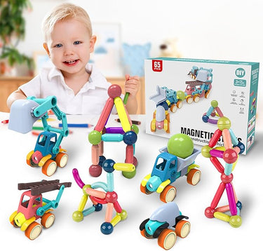 DIY MAGNETIC BUILDING BLOCK - 65 PCS